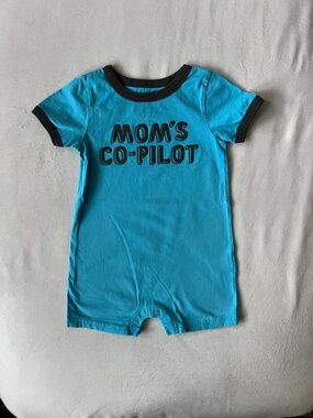 Carter's Turquoise One-Piece with Black Trim
